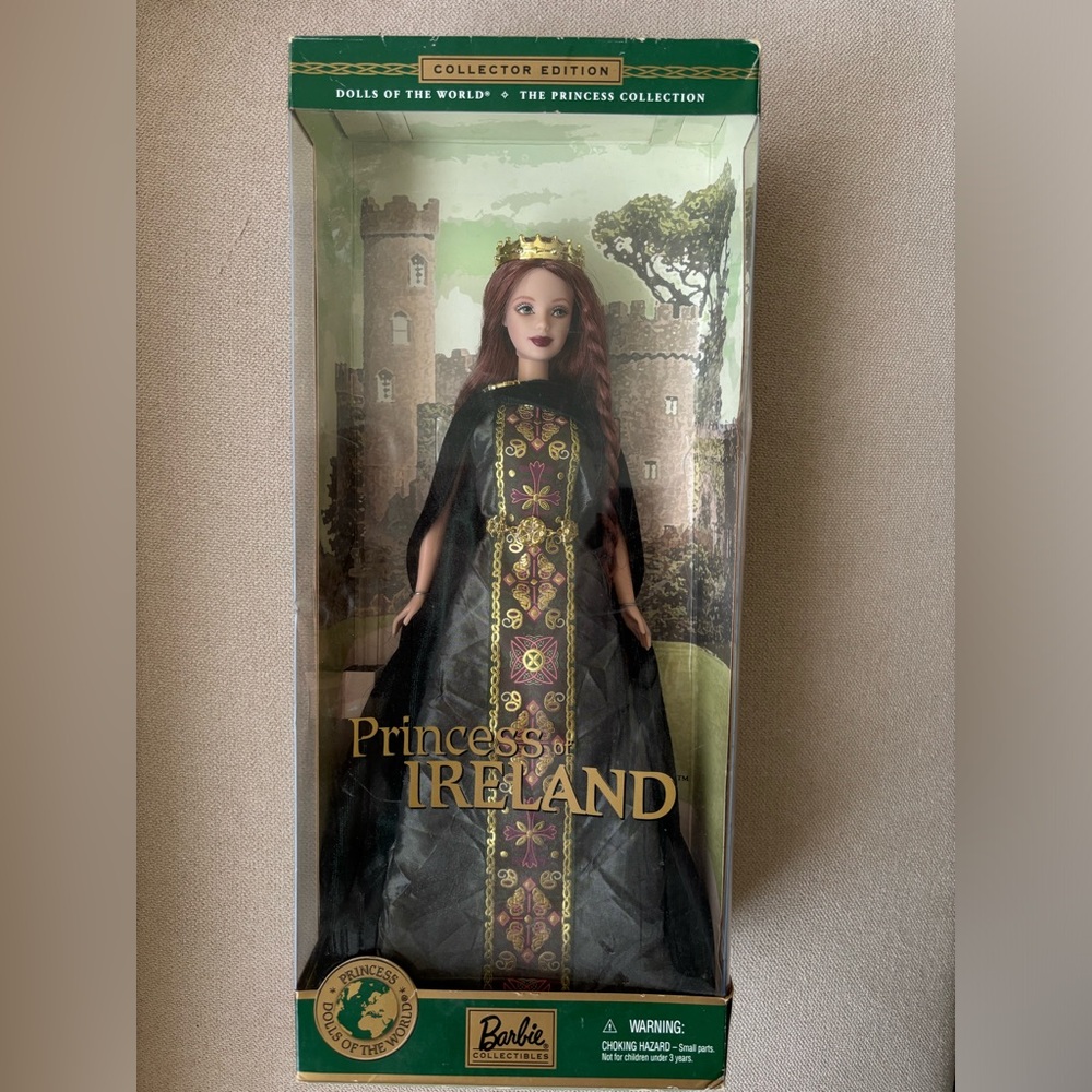 Barbie Dolls of the World Princess of Ireland Barbie 2001 NIB